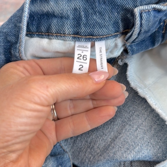 LOFT The Straight High Rise Cropped Jeans Size 26/2 - Picture 5 of 8